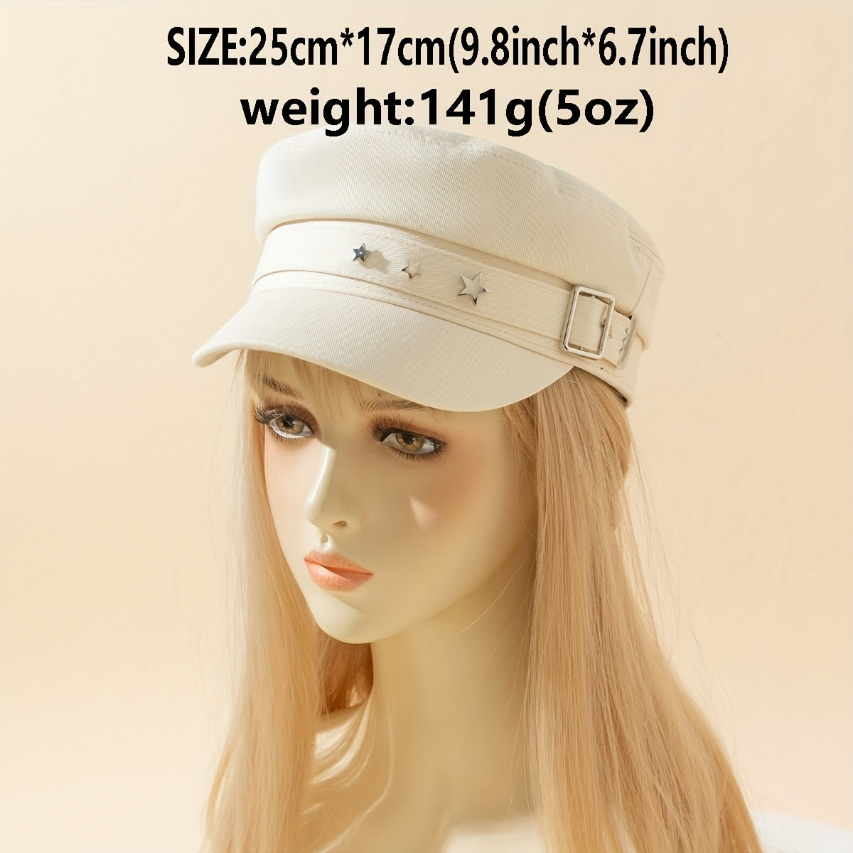Y2K Retro Navy Newsboy Hat Women's Octagonal Cap