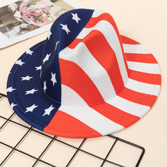 American Flag Trilby Hat Lightweight Sunshade Jazz Beach Hat