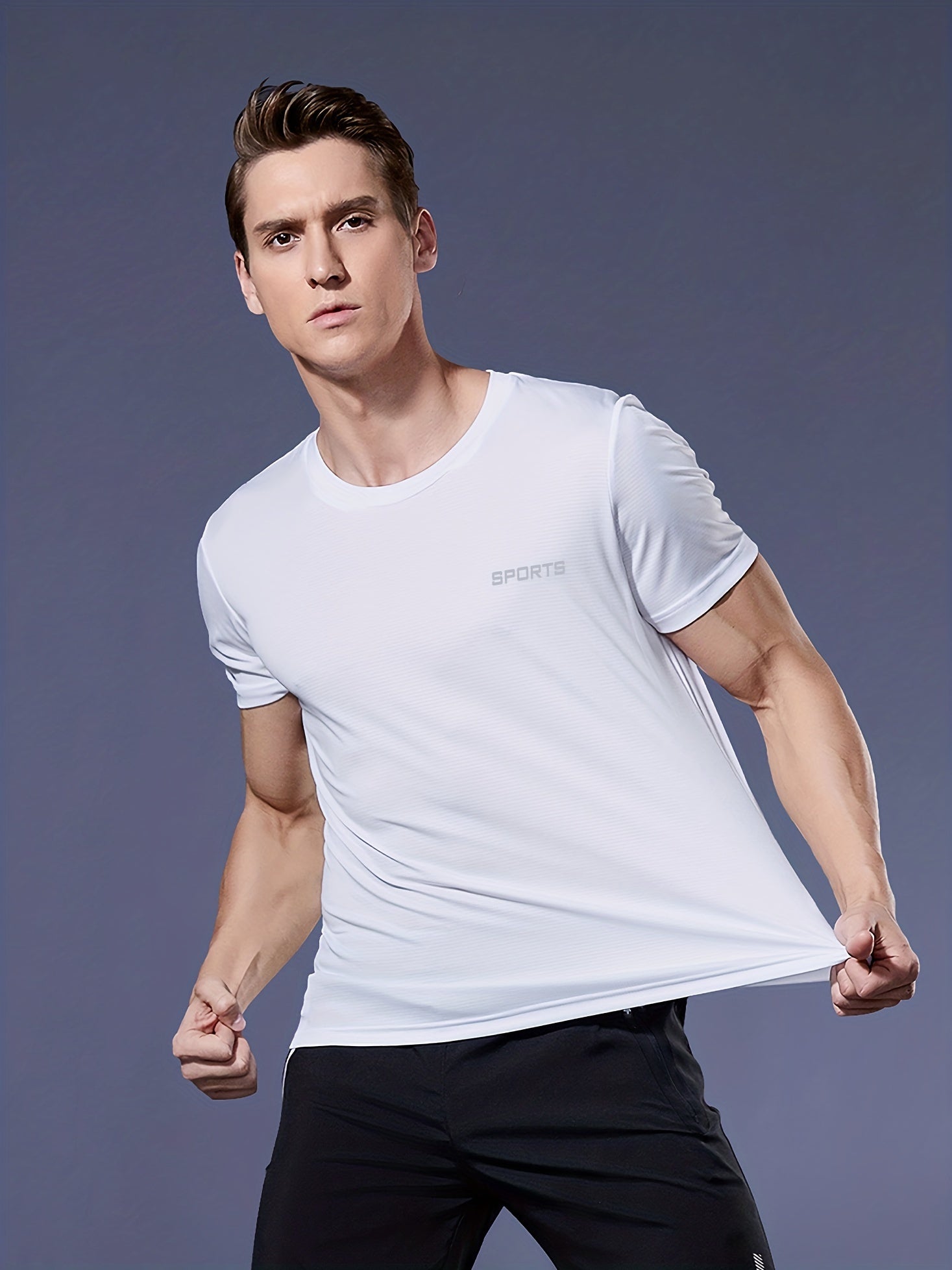 Men's Quick Dry Sport T Shirt Lightweight Top For Fitness Training