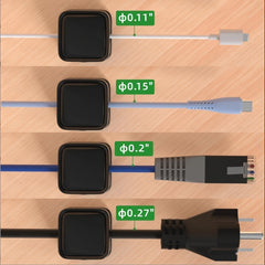 6pcs Magnetic Cable Clip Organizer Holder for Nightstand Kitchen Office Storage