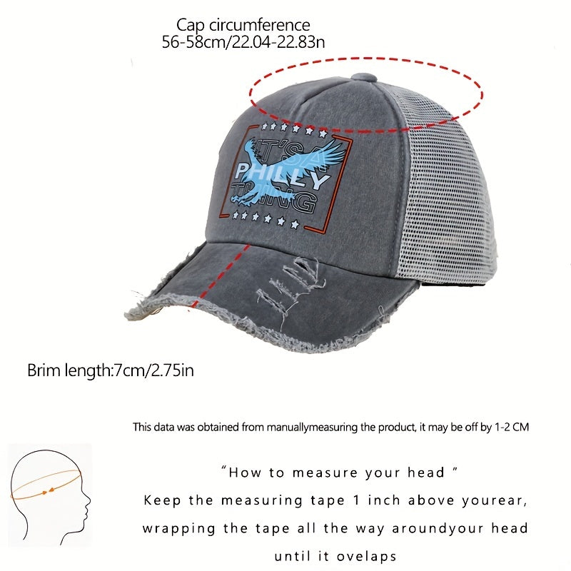 Unisex Breathable Adjustable Baseball Cap Embroidered For Outdoor Sport