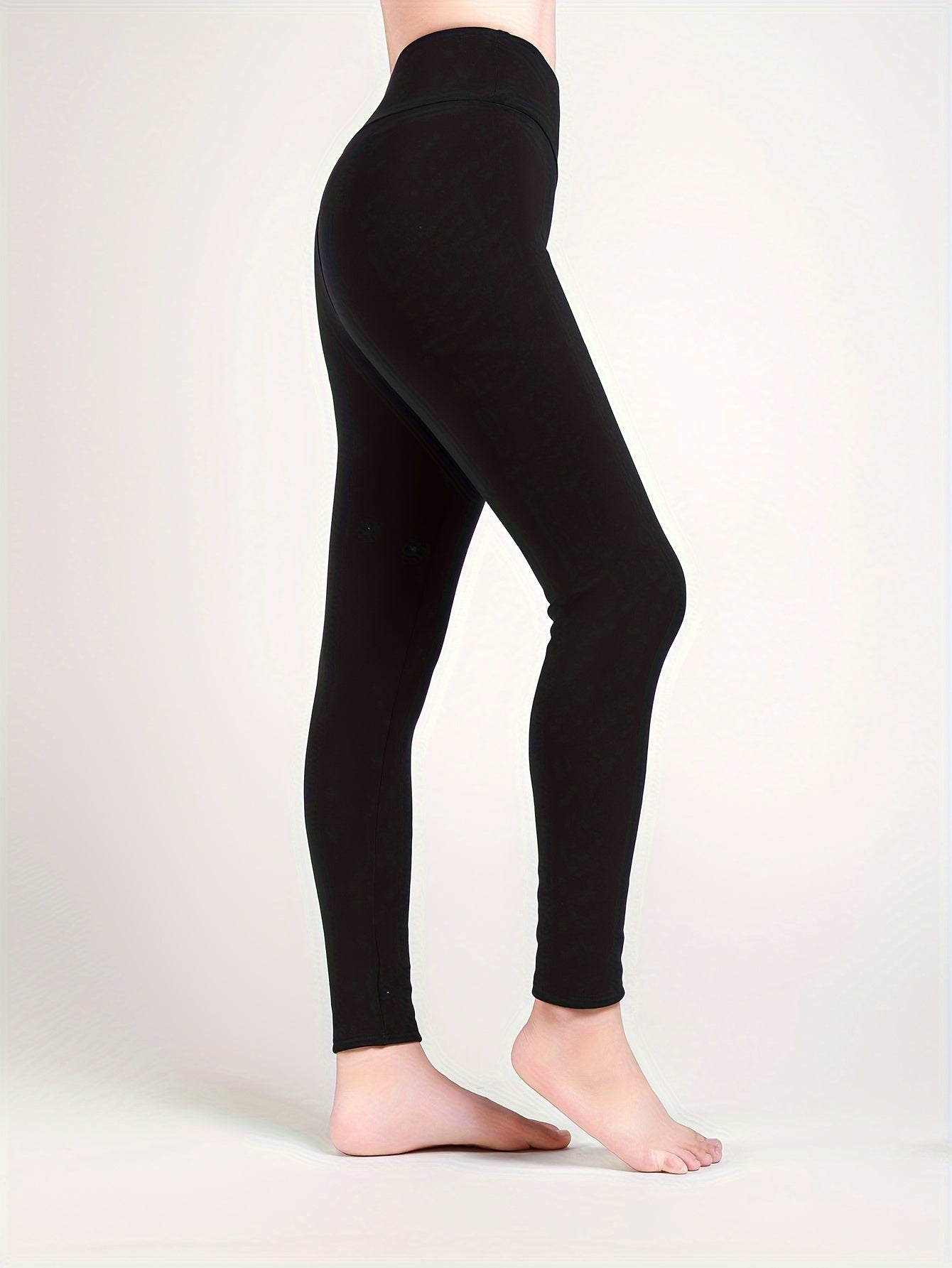 Soft Yoga Pants Fleece Liner Stretchy Slim Fit Leggings Women's Activewear