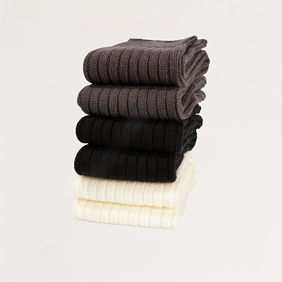 Soft Solid Leg Warmers All match Socks Women's Stockings