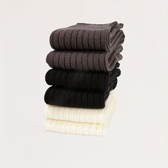 Soft Solid Leg Warmers All match Socks Women's Stockings