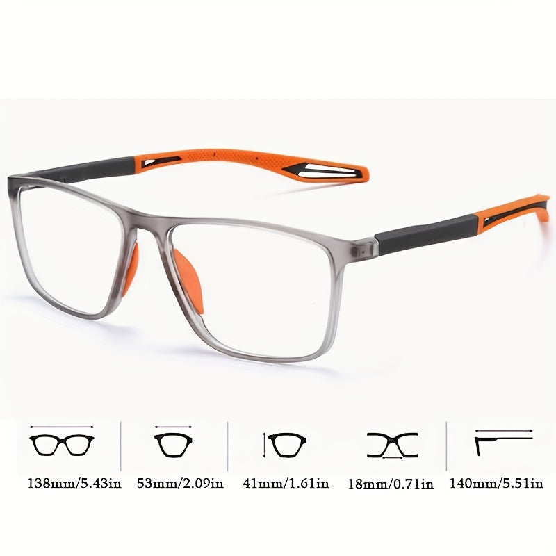 Clear Lens Sports Glasses For Women Men Students Crash Resist Spectacles