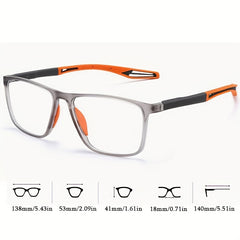 Clear Lens Sports Glasses For Women Men Students Crash Resist Spectacles