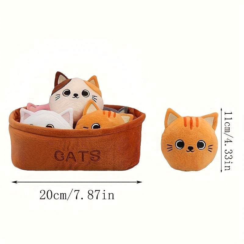 Molutian Plush Animal Basket Soft Stuffed Toys Incl...