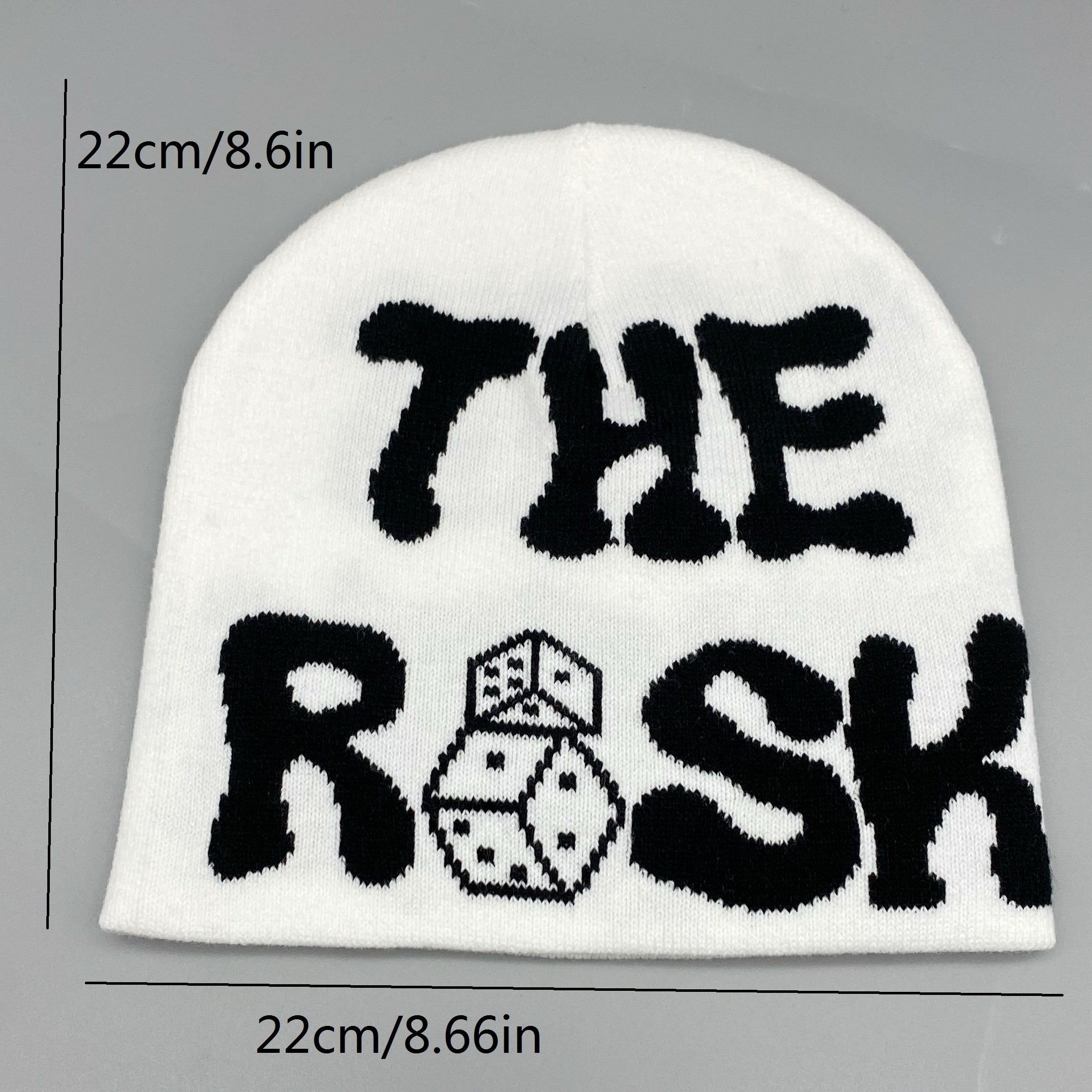 Alphabet Dice Jacquard Knit Beanie Unisex Beanie
