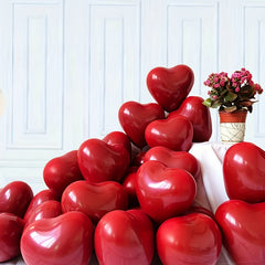 20pcs Red Heart Balloons - Valentine's Wedding Anniversary Engagement