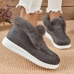 Women's Non-slip Snow Sneakers Warm Thick Bottom Outdoor Shoes