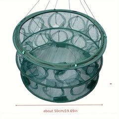 Automatic Open Fishing Nylon Net Folding Fishing Cage For Shrimp