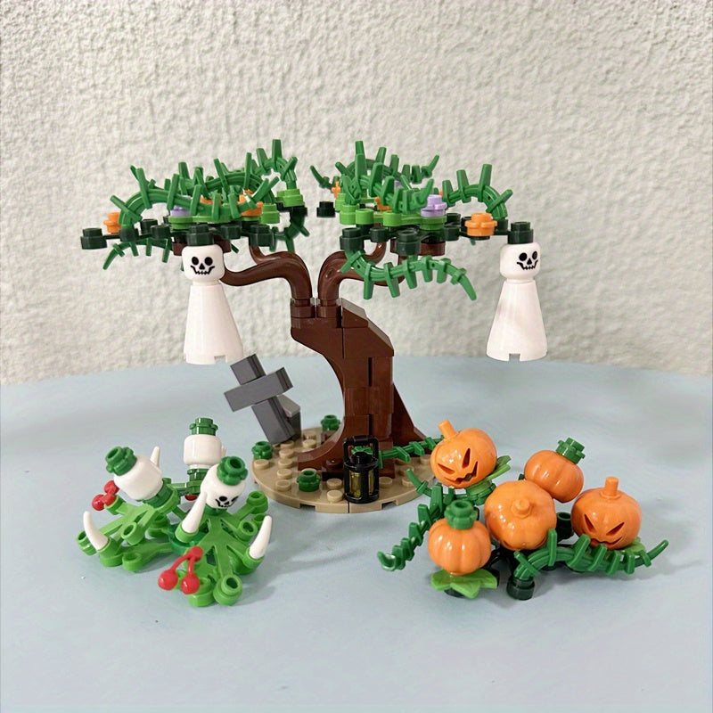 Halloween Pumpkin & Skull Blocks Model Toy Ornaments