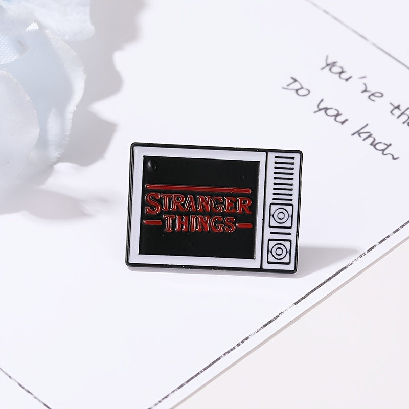 Custom Cartoon Colorful Letters TV Brooch