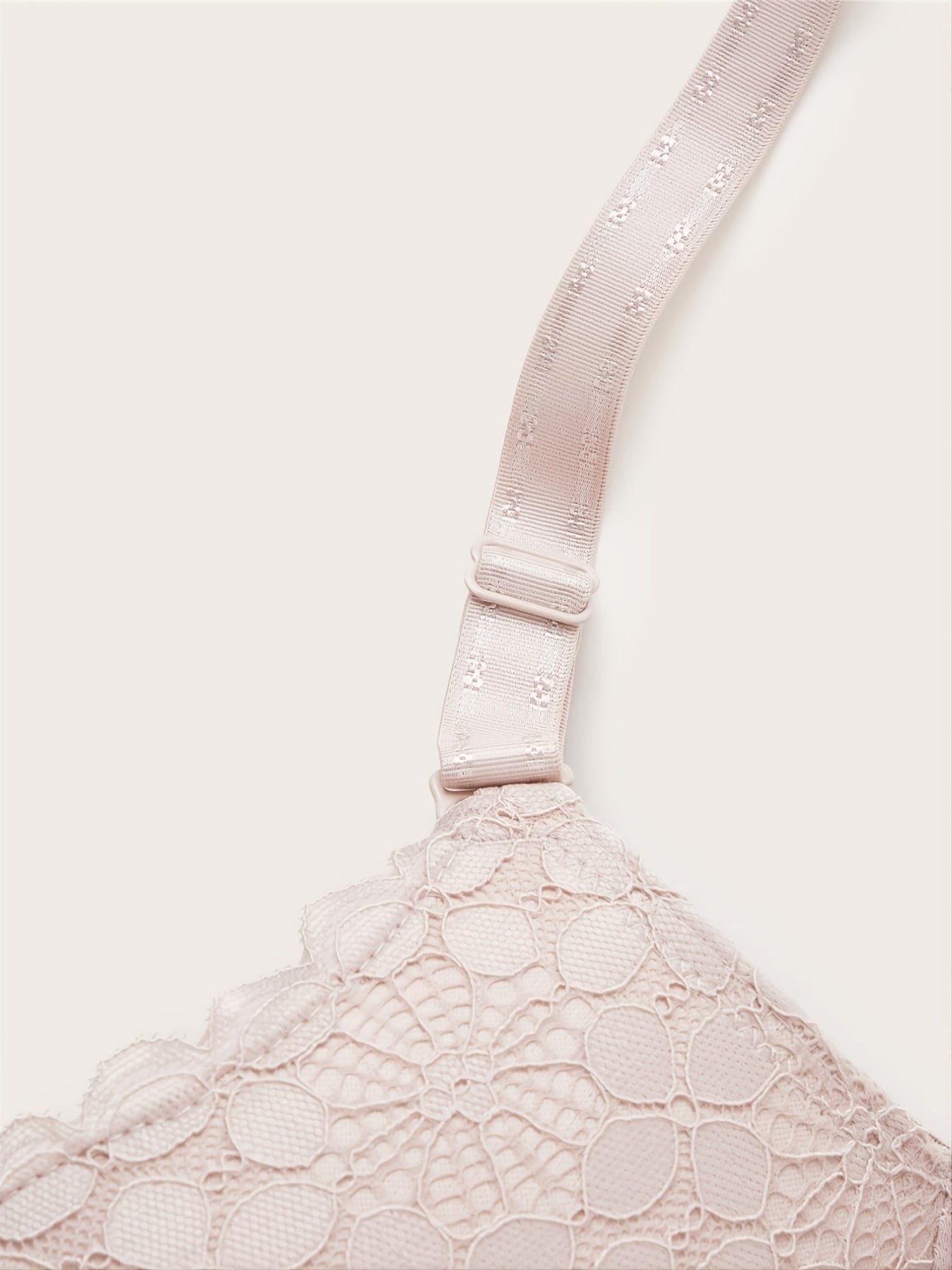  Lace Geometric Pattern Push Up Bra