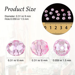 6 8mm AB Crystal Glass Beads Faceted Crystal Glass Beads for Jewelry Making DIY