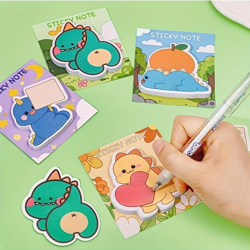 4pcs Dinosaur Sticky Notes 120 Sheets