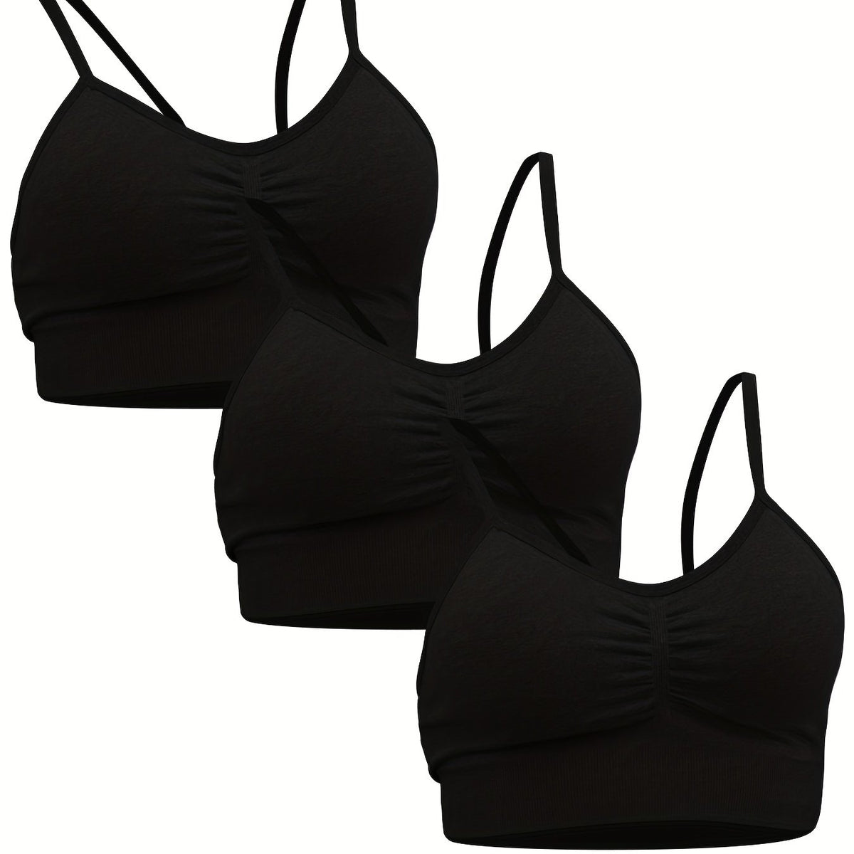 3pcs Women's Sports Bra Set for Gym & Yoga
