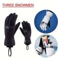 Winter Windproof Skiing Gloves Waterproof Plush Screen Touchable