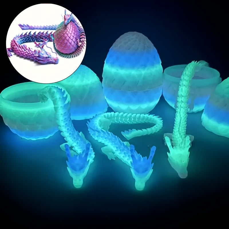 3D Printed Glow in the Dark Chinese Dragon & Surprise Egg