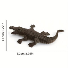 12-Piece Wildlife Figurines Set for Ages 3+: Lion Tiger Crocodile Giraffe Zebra
