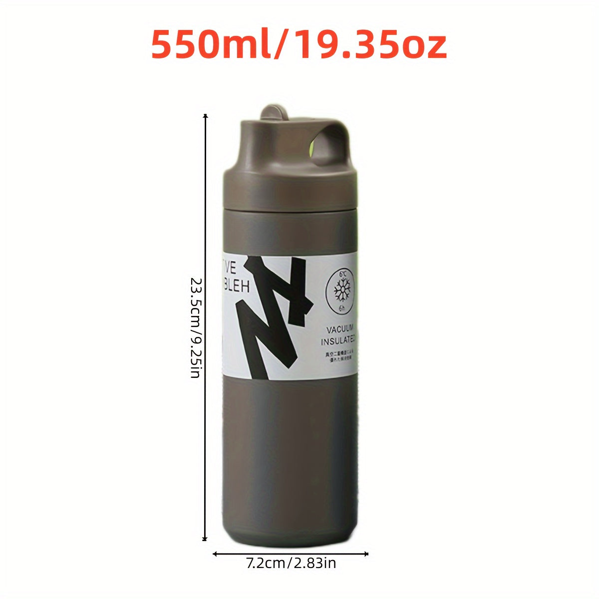 550ml Insulated Travel Cup in 4 Colors Portable Sports Campus Cup