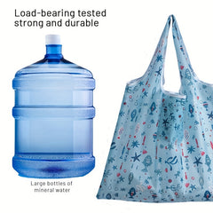 Japanese Large Capacity Shopping Bag, Foldable Calico Square Bag