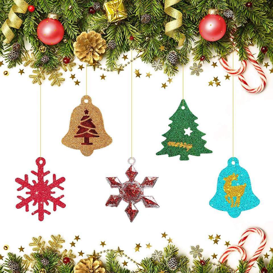 Christmas Snowflake Pendant Silicone Resin Mold Set