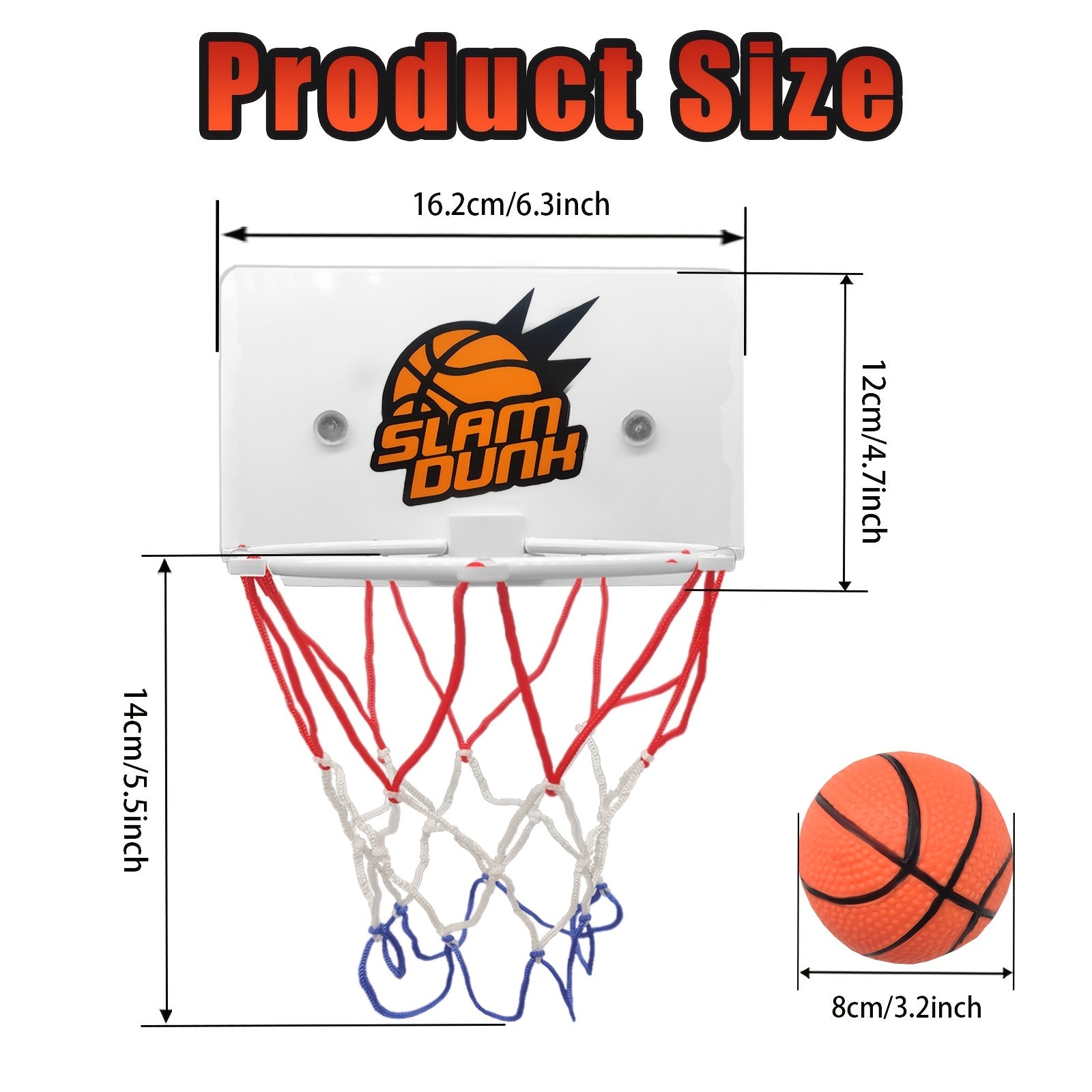 4pcs Mini Basketball Set for Kids, Portable Indoor/Outdoor Hoop Stand