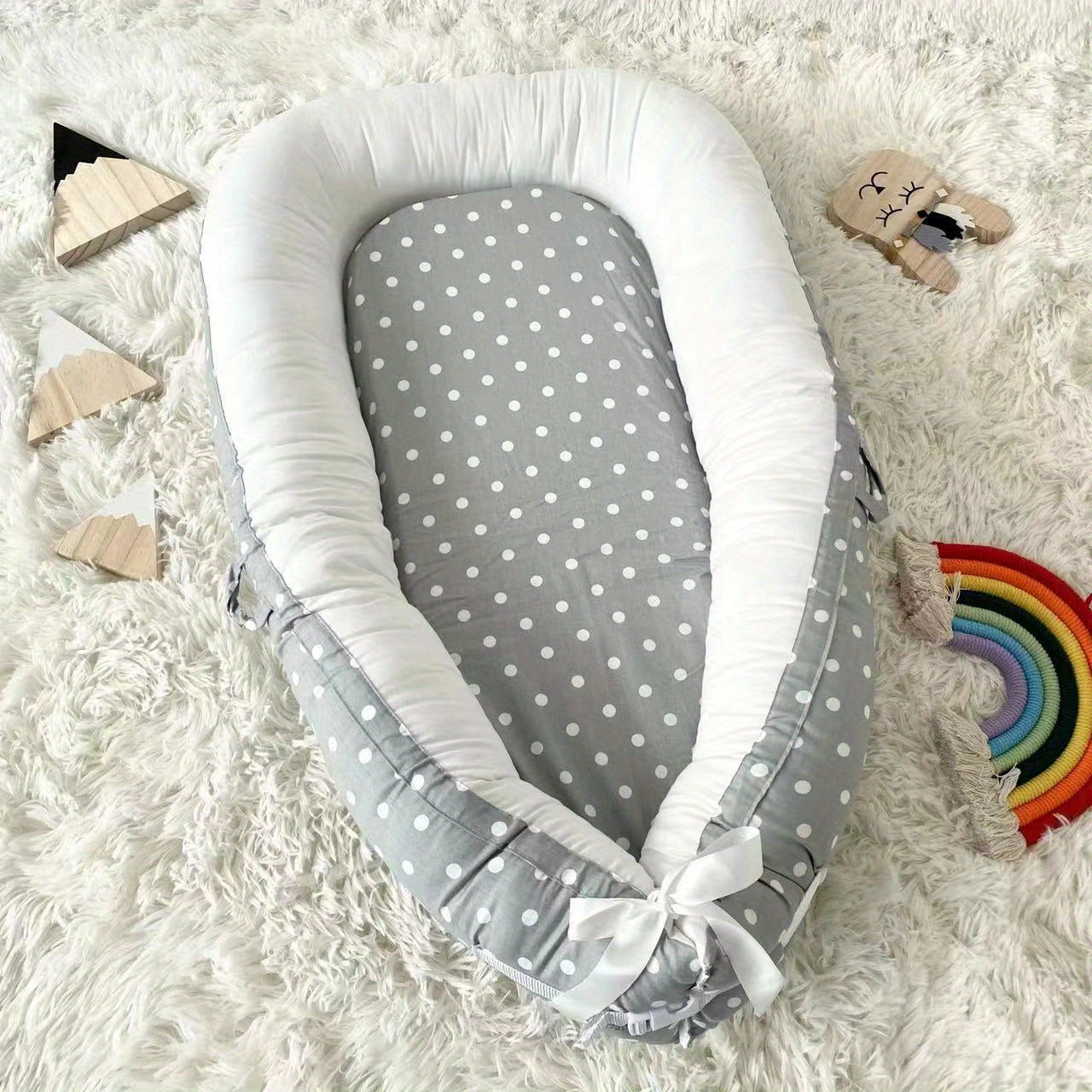 Newborn Baby Portable Anti-pressure Crib In Bed Comfortable Bionic Bed