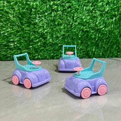 Mini Rolling Doll Cart in Pastel Purple & Teal