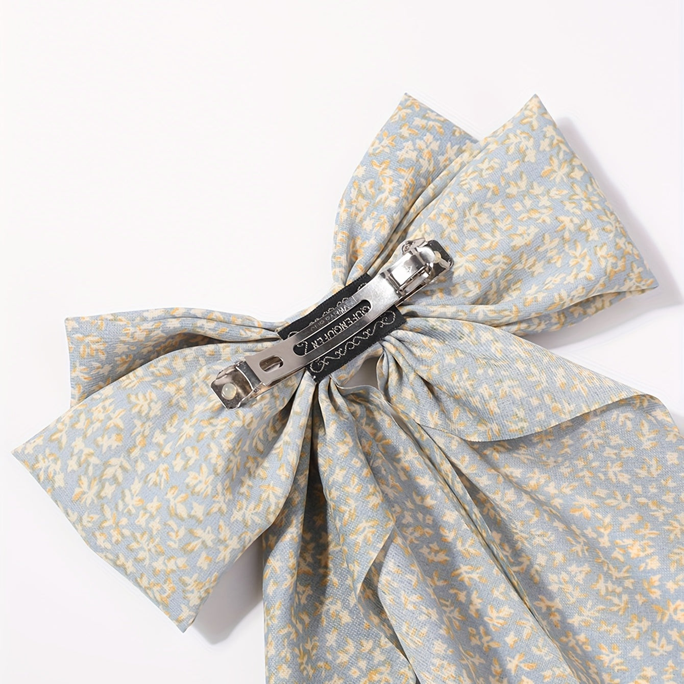 Floral French Barrette Hair Clip Long Tail Non Slip Decoration
