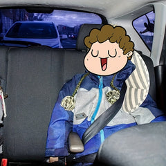 Car Seat Travel Pillow Neck Support Cushion Soft Headrest Shoulder Pad