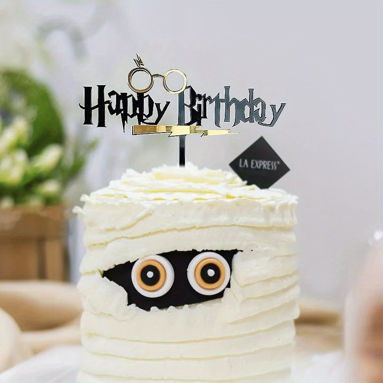 Magical Wizard Bday Cake Topper Harry Happy Birthday Cake Topper