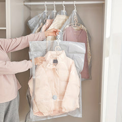 1pc Hanging Vacuum Compression Bag Coat Down Jacket Coat Organizor Storage