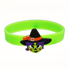 Halloween Silicone Bracelet Cartoon Waterproof Stretch Soft Rubber