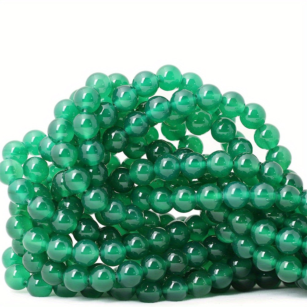 Natural Agate Gemstone Round Loose Beads DIY Jewelry Making