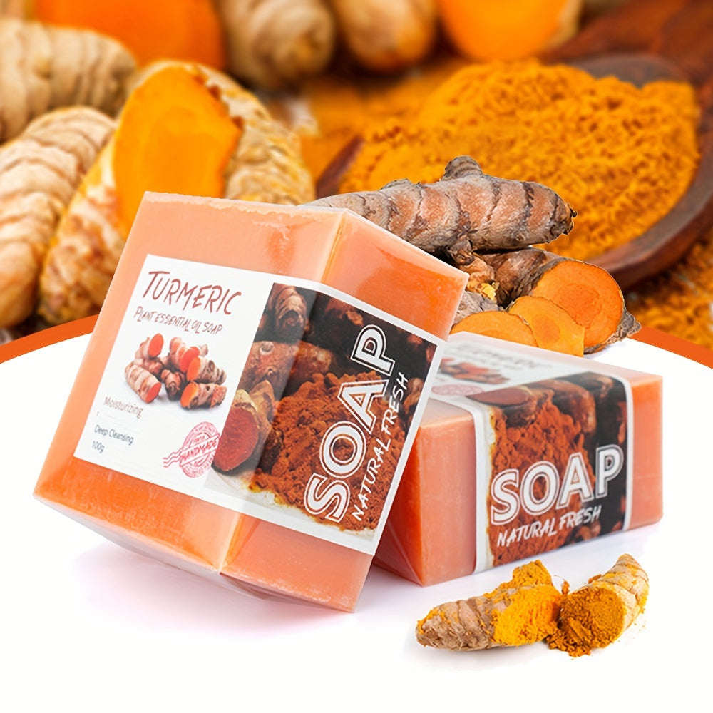 100g Turmeric Exfoliating Facial Soap for Acne Spots Blackheads