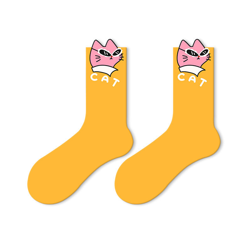 Novelty Pattern Mid Tube Socks Women's Stockings