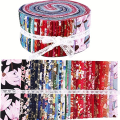 40pcs Jelly Rolls Quilting Fabric Bundle Craft Cotton Quilting Fabric
