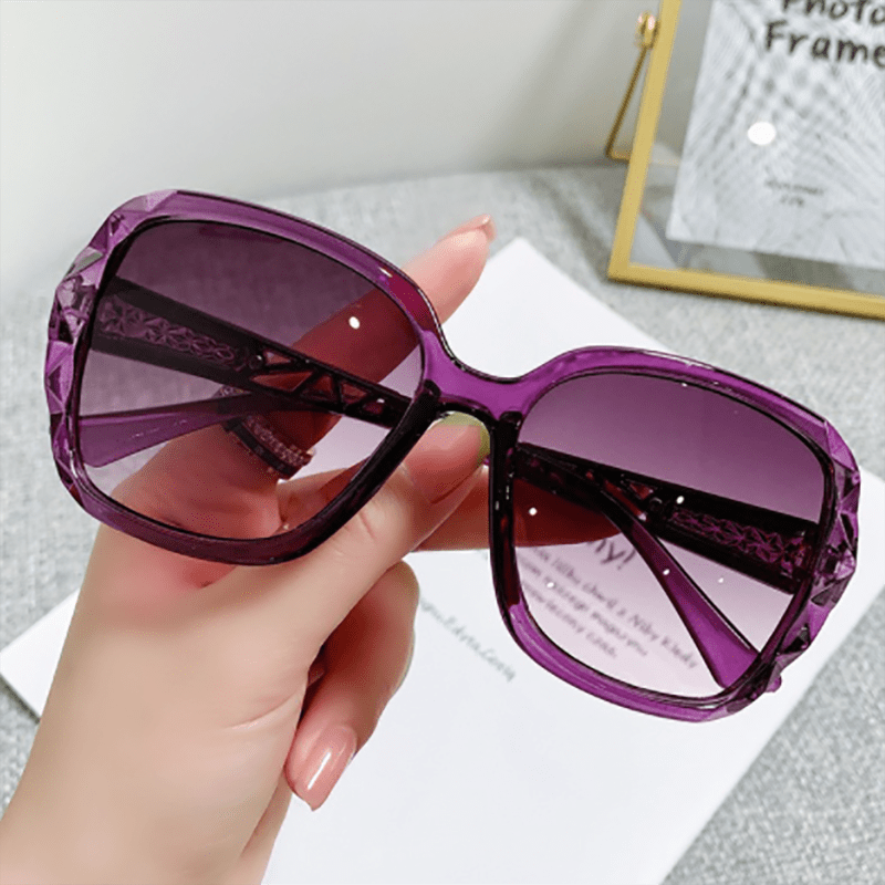 Glitter Gradient Polarized Sunglasses UV400 Sun Shades for Driving