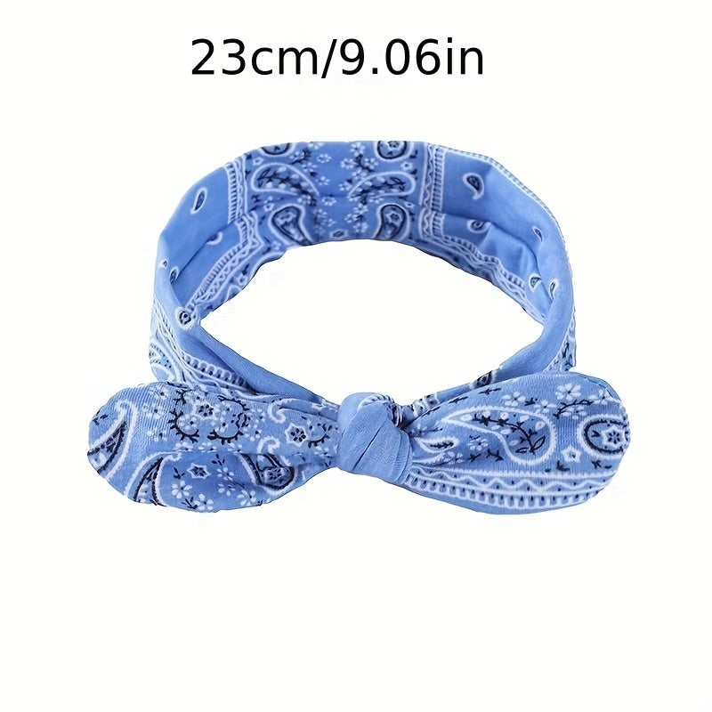Boho Style Rabbit Ear Knot Elastic Headband Hair Accessory