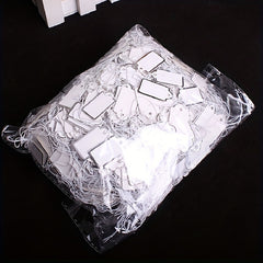 1000pcs Small Labels with String Blank Gift Hang Paper Marking Tag