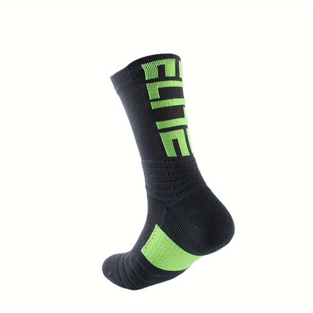 2 Pairs Crew Sports Socks Basketball Socks For Men