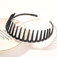 Non Slip Brown Toothed Headband Hair Comb Hairband