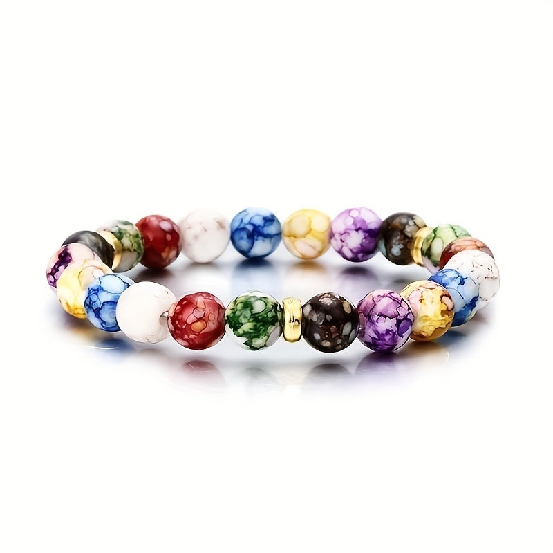 Colorful Beaded Bracelet For Men Daily Wear Gift Family Friends