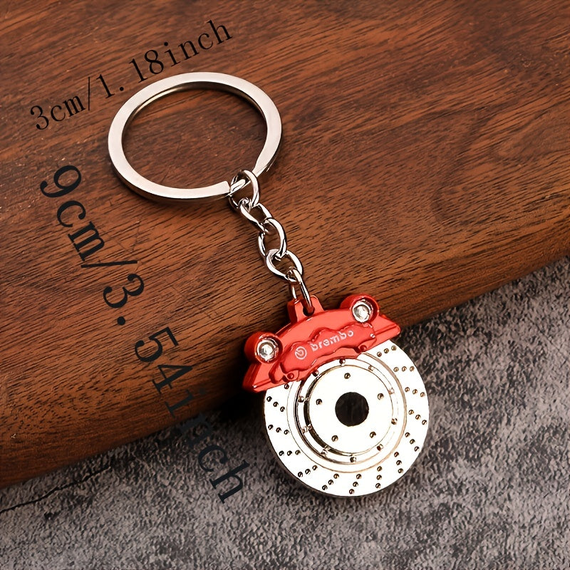 Father's Brake Car Ring Pendant Chain Key Disc Waist Keychains