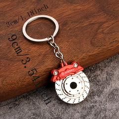 Father's Brake Car Ring Pendant Chain Key Disc Waist Keychains