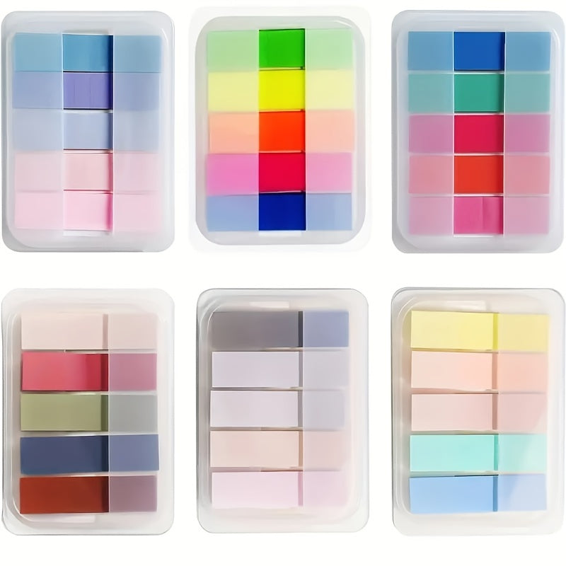 100 Colorful Translucent Sticky Notes Pet Index Stickers