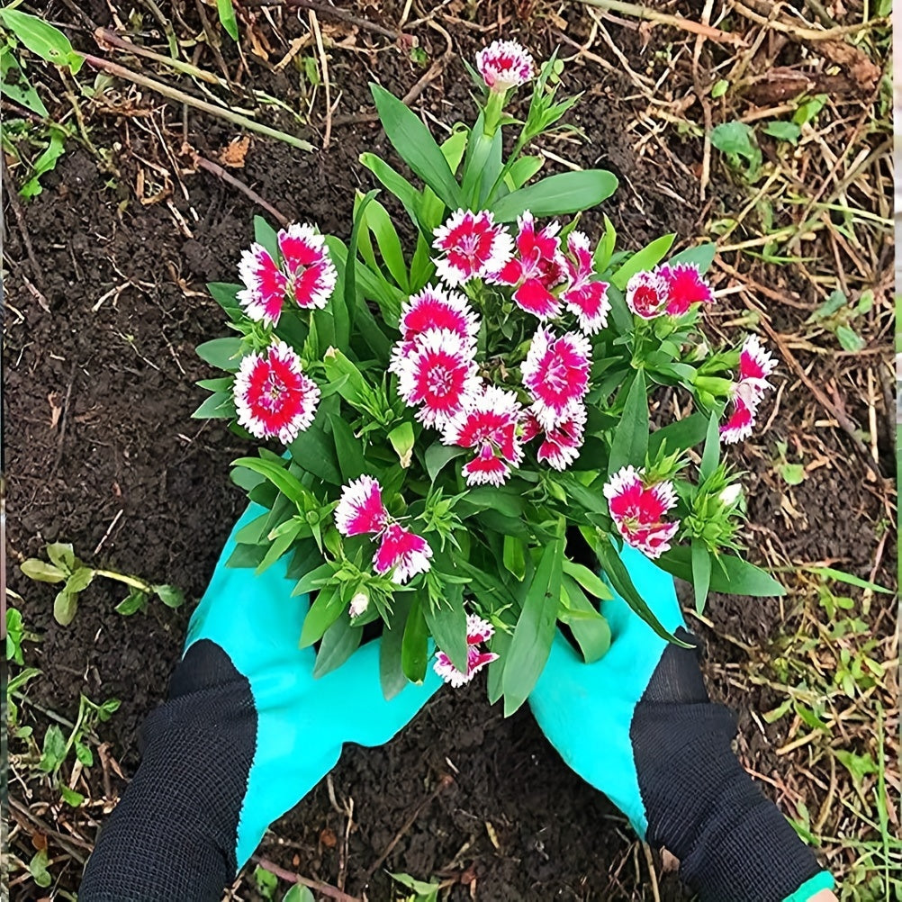 Latex Coated Gardening Gloves for Easy Planting and Weeding