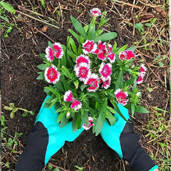 Latex Coated Gardening Gloves for Easy Planting and Weeding